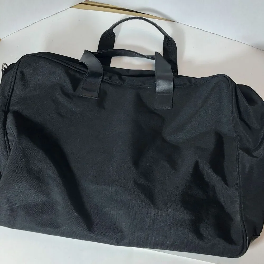 Kenneth Cole New‎ York Bag Travel Duffel Tote Weekend Black Canvas 19